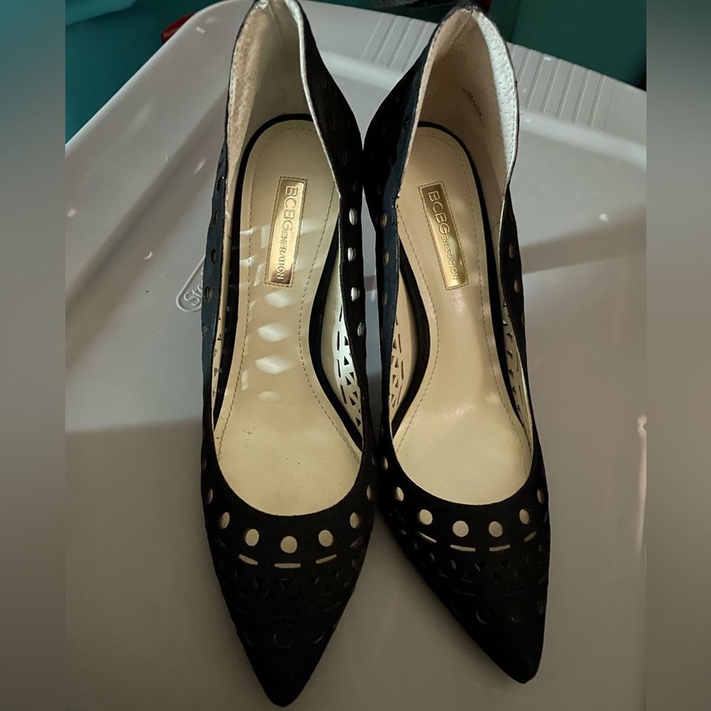 Bcbg generation taleesa cutout black heels